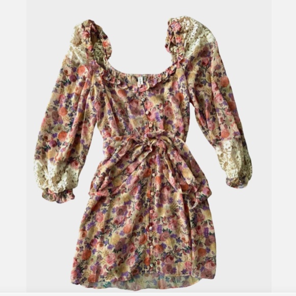 For Love And Lemons Other - For Love & Lemons Victorias Secret Nwt Gardenia Sheer Button Down Robe Dress XS